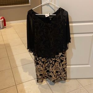 Dress with built in black sheer shall